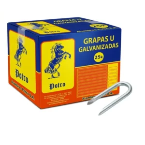 grapas u galvanizadas de 1" N°12 25kg