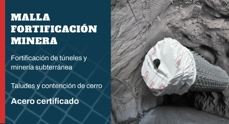 malla fortificación minera